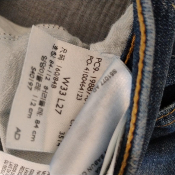 Levi's Boyfriend Jeans Size 33 Dark Blue - Picture 4 of 8